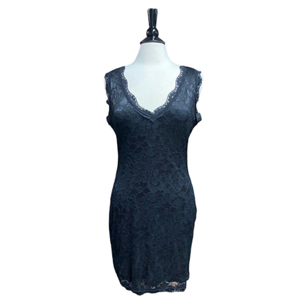 Liberty Love Black Sleeveless Lace Dress Size Large NWOT